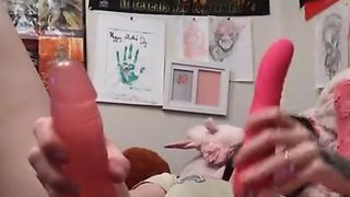 Kitten Takes HUGE Double Dong in DP