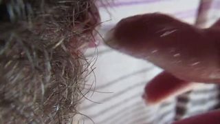 My Wetness after Rubbing my Big Clit into Hard Orgasm