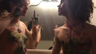 Colorful Sensual Makeout Sesh