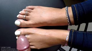 Loren Love - Huge Cum Loads on Goddess Feet & Cum Play Compilation Volume 1