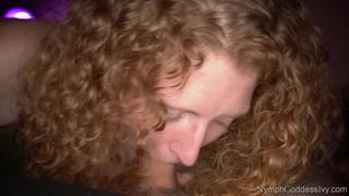 MILF Redhead Ivy gives Hubby a Slow Blowjob until he Cums in her Mouth