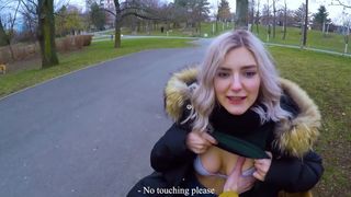 Cute Teen Swallows Cum for Cash - Public Blowjob in the Park by Eva Elfie