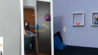 Littlemelissa riding dildo and posing