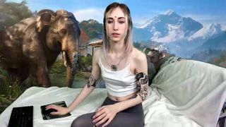 CB _0k_ in blue pantyhose