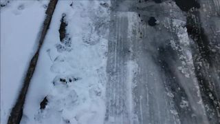 Snow Cold Outdoor Fuck & Nice two Shot Reward