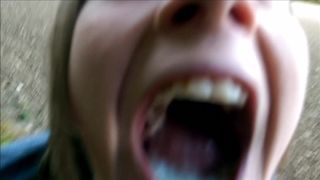 She Loves Public Doggy and Cum Swallowing
