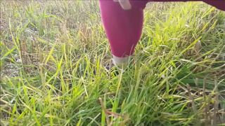 Pissing in a Field