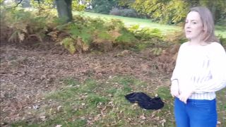 Love being Fucked outside and Gargling Cum