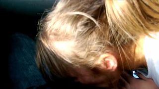Public Street Car Blowjob & Cum in Mouth Driving
