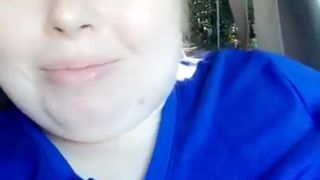 Flashing Big Tits in the Car