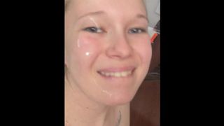 Cheating Wife Cumshot on Face by Monster Cock