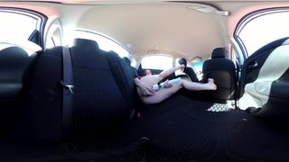 Public Roadside Cum in Vegas with Dildo Fucking & Hitachi (freckledRED)