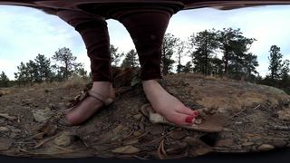 Giantess makes Boss Serve her in Public until Orgasm! freckledRED 360 VR HD