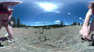 freckledRED Pees in Public on 360 VR Camera