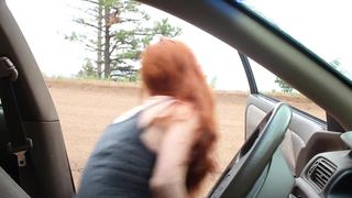 Roadside Pee alone | my Full Public & Fetish Vids: Freckledred.manyvids.com