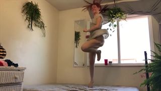 Redhead Selfie Outdoor Public Slow Motion Music Video Tease