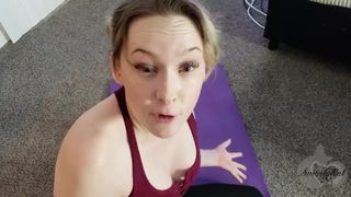 Step Brother Interrupts Sis's Yoga Session - Preview - FIRST ANAL CREAMPIE