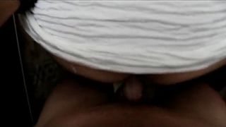 Double Creampie in the Toilet of the Club