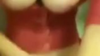 Cute Busty Teen Masturbates on Airplane