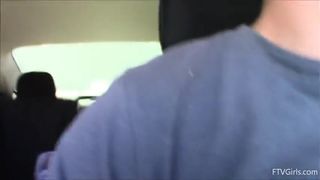 Amber Flashing in Public gets Caught by Police Part 2