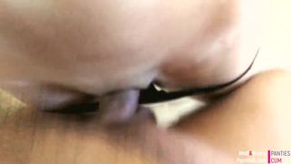 CUMMING IN TEEN PANTIES AND PULL THEM UP IN HER MOTHER BEDROOM AMATEUR POV