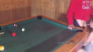 Sexy Brunette Fucked on the Pool Table