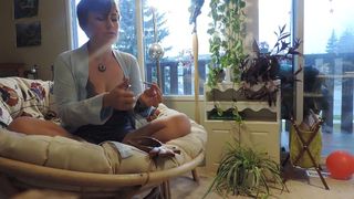 HD 27 Minutes of Milkymama Fantasy Smoke Filled Mouth Lingerie