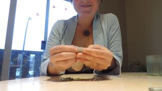 HD 27 Minutes of Milkymama Fantasy Smoke Filled Mouth Lingerie