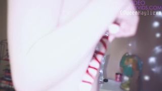 Fucking my Pussy with A Candy Cane for Christmas