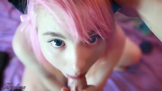 Step Sister gets a Mouthful!