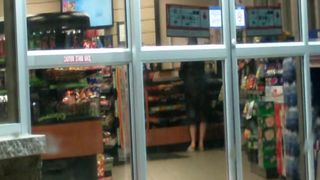 Public Flash at a Gas Station