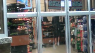 Public Flash at a Gas Station