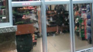 Public Flash at a Gas Station