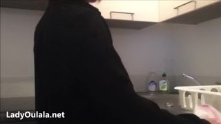 French Maid DownBlouse and Upskirt no Panties