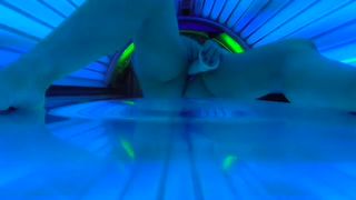 HIDDEN CAM MASTUBATION PUBLIC SOLARIUM TOY ORGASM