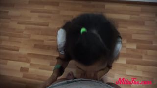 Young Mila Fox Anal Fucks with a Fan. POV.