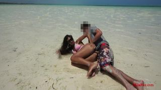 Public Anal Sex on Beach! Mila Fox