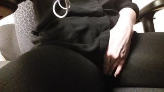 Rubbing my Pussy at my Desk