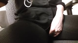 Rubbing my Pussy at my Desk