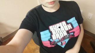 Office Slut Caught Tasting Pussy at her Desk