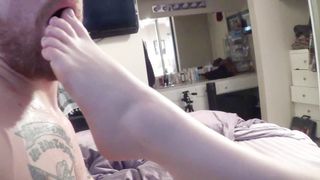 Rubbing my Feet all over you