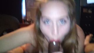 Young Broke MILF Sucks BBC Stranger and Removes Condom