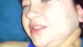 Sammie Louisburg Choked and Fucked after a Sloppy Facefuck