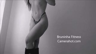 Muscle Hot Brazilian Babe on Panties and Boots