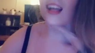 Big Tit Whore gives Oily Bra Titfuck on Snapchat - Amelia Skye