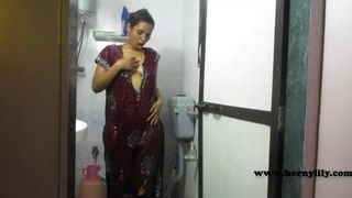 HornyLily taking a Hot Shower and Shaking her Big Ass