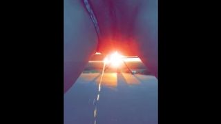 Slutty Upskirt Outdoor Sunset Pee