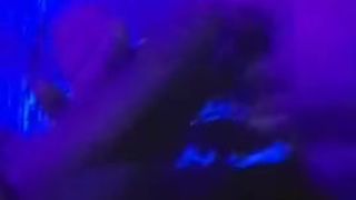 POV Blowjob in Blacklight-Teasing Licking and Choking Tia with Big Cock