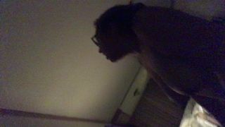 Must Watch Silhouette of Riding Boyfriend Hard in Hotel Loving Loud Orgasm