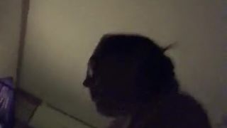 Must Watch Silhouette of Riding Boyfriend Hard in Hotel Loving Loud Orgasm